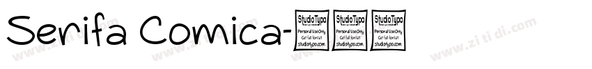 Serifa Comica字体转换